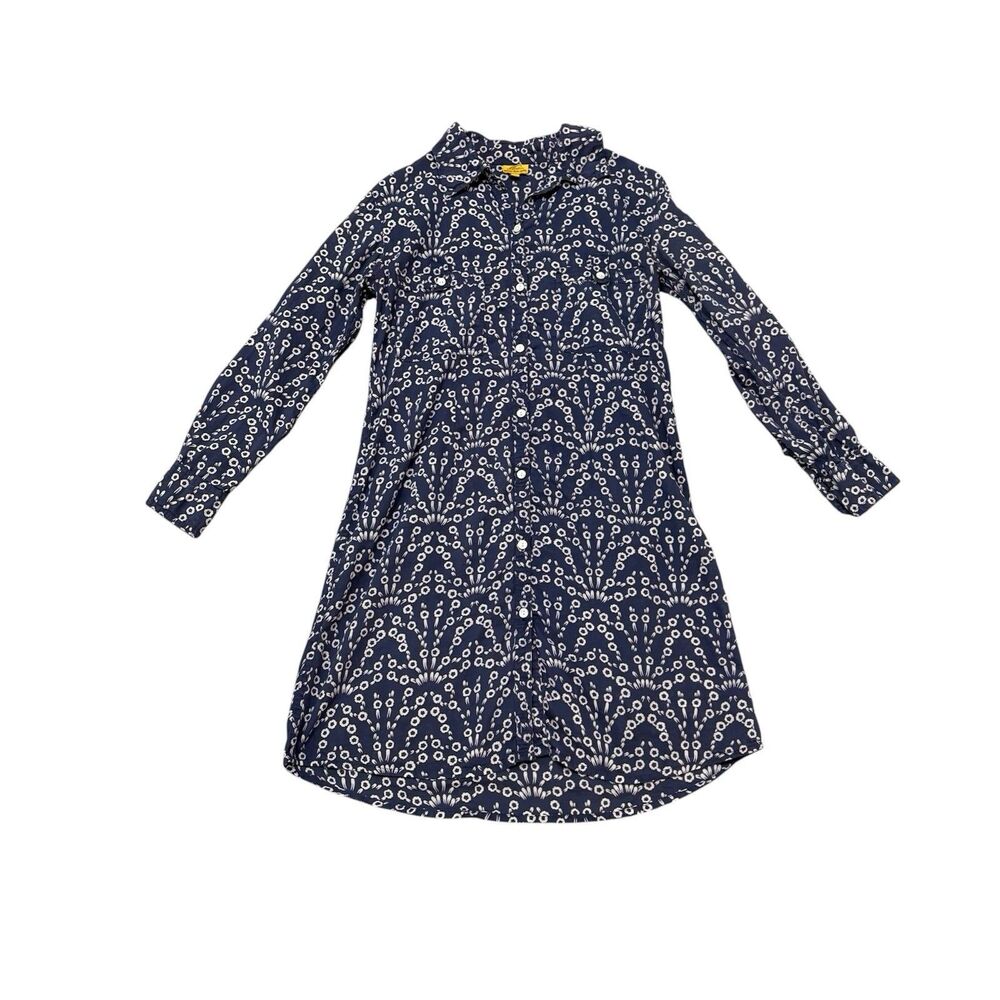 Roberta Roller Rabbit Roll Tab Sleeve Shirt Dress Size XS